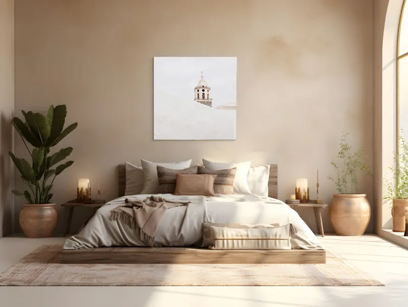 Tablou Canvas, "Liniștea Cerului de Piatră Albă", 100 x 100 cm – poza 4