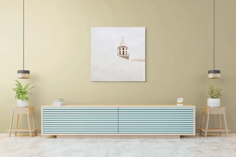 Tablou Canvas, "Liniștea Cerului de Piatră Albă", 100 x 100 cm – poza 5