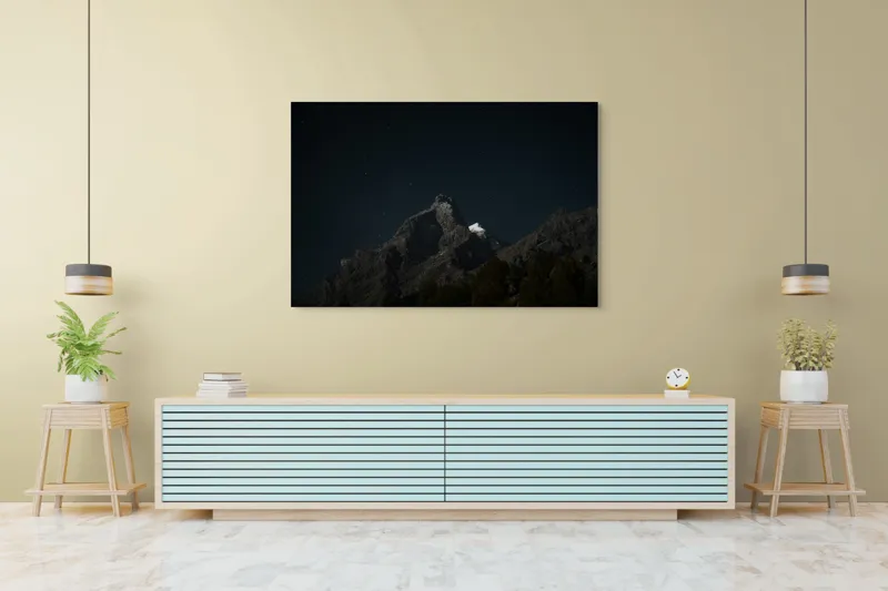 Tablou Canvas cu Munte și Cer Înstelat, 150 x 100 cm – poza 6