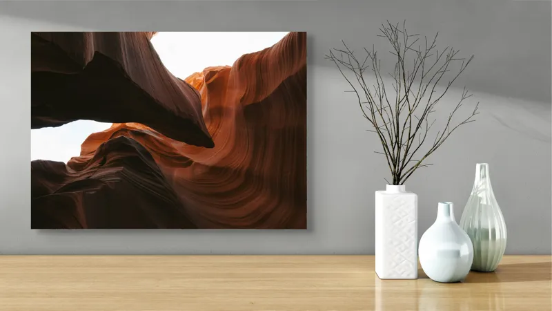 Tablou Canvas Forme Sculptate de Vânt Artă Murală Unică, 70 x 50 cm – poza 3