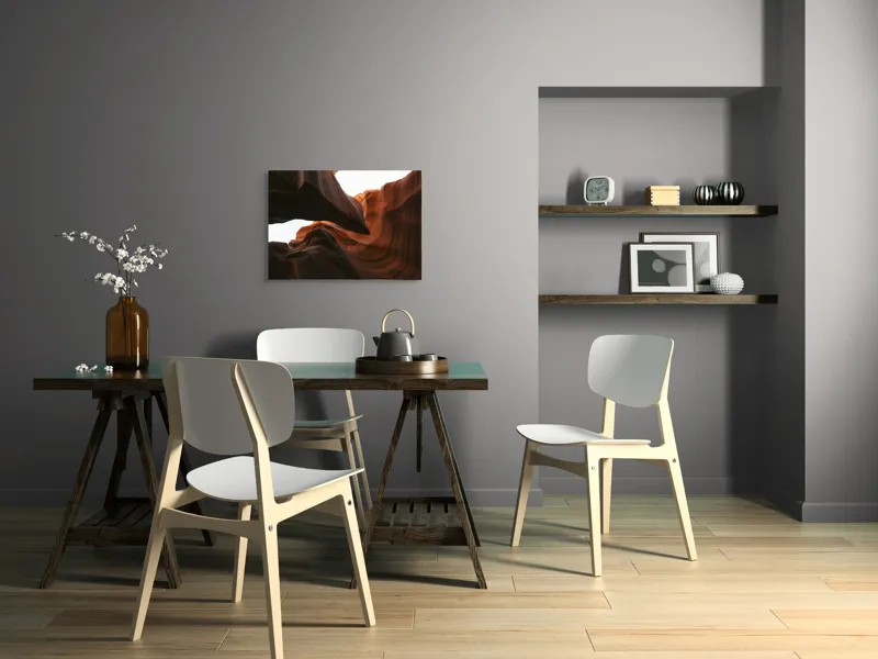 Tablou Canvas Forme Sculptate de Vânt Artă Murală Unică, 70 x 50 cm – poza 5