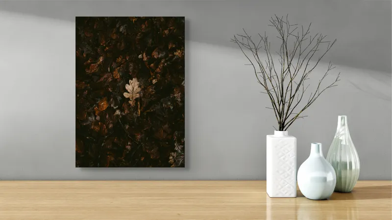 Tablou Canvas Frunze Toamna Art decor mural, 39 x 54 cm – poza 4