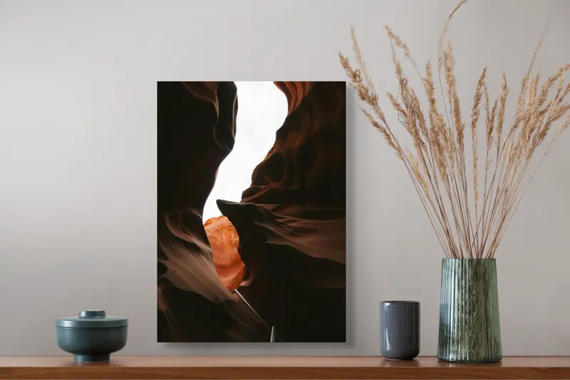 Tablou Canvas Dansul umbrelor în canionul de foc, 39 x 54 cm – poza 3