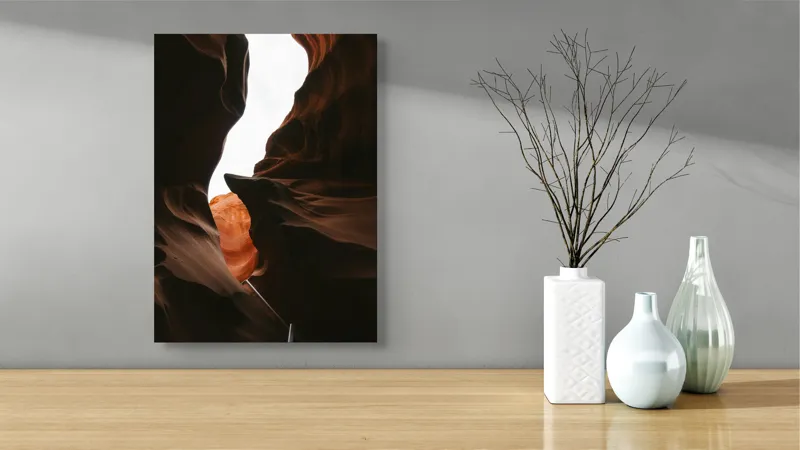 Tablou Canvas Dansul umbrelor în canionul de foc, 39 x 54 cm – poza 4