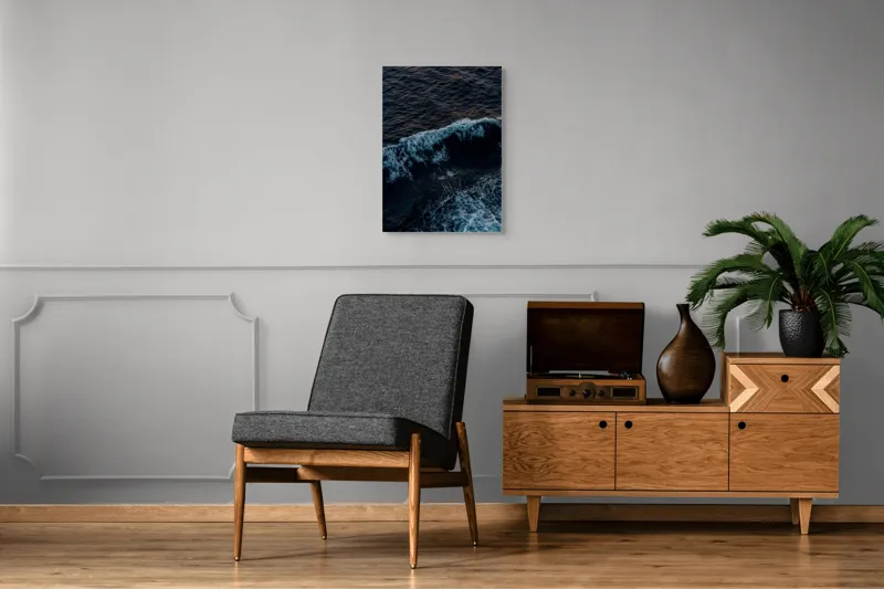 Tablou Canvas Unduiri Marine la Amurg Tainic, 50 x 70 cm