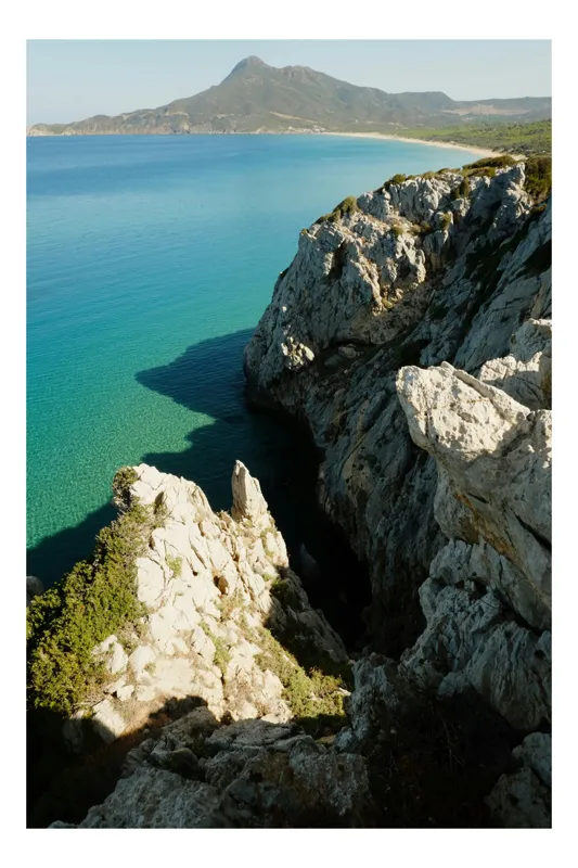 Tablou Canvas Peisaj Stâncos la Malul Mării Ocean Munte Natură, 70 x 100 cm