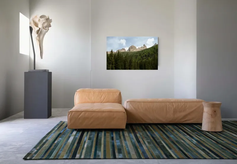 Tablou Canvas cu Peisaj Montan, Pădure de Pini, 90 x 50 cm – poza 8