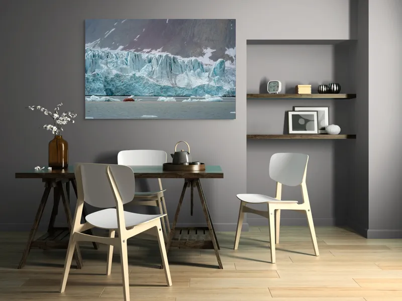 Tablou Canvas, "Strălucirea cristalelor arctice sub cerul sumbru", 150 x 100 cm – poza 5