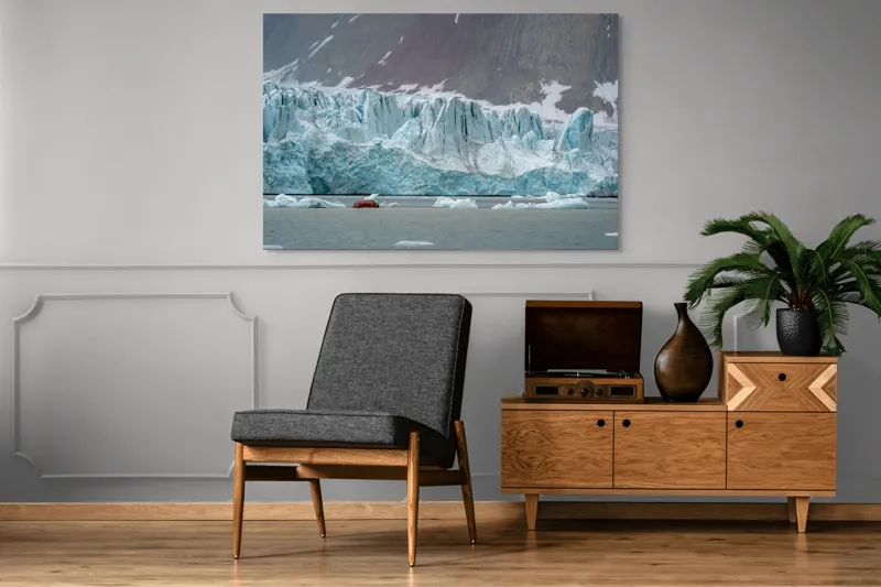 Tablou Canvas, "Strălucirea cristalelor arctice sub cerul sumbru", 150 x 100 cm – poza 8