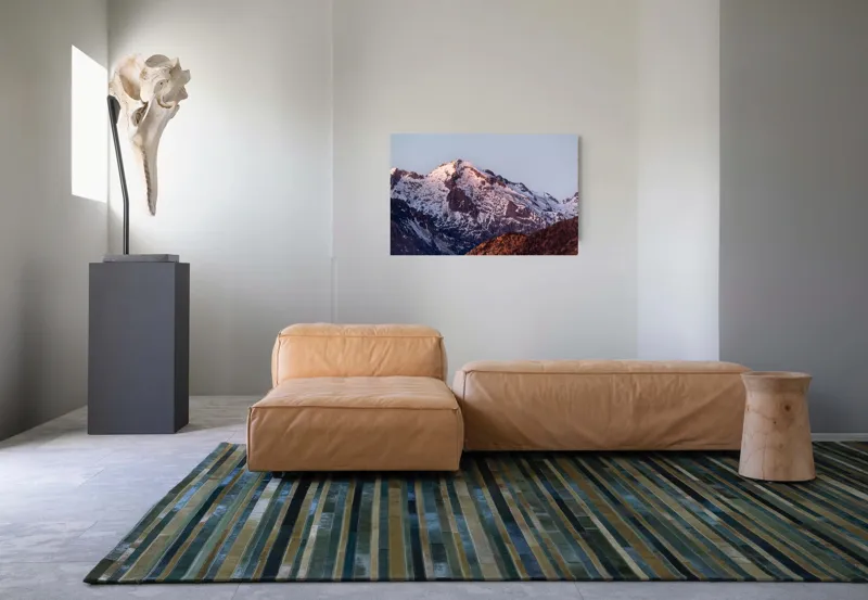 Tablou Canvas pe temă zori de zi peste vârfuri înghețate, 90 x 50 cm – poza 8