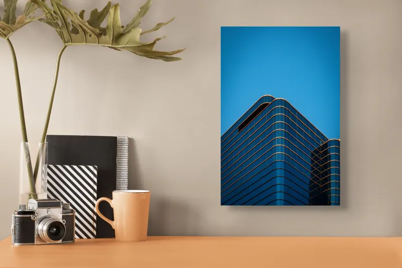 Tablou Canvas Orizonturi de sticlă în amurg, 26 x 39 cm – poza 3