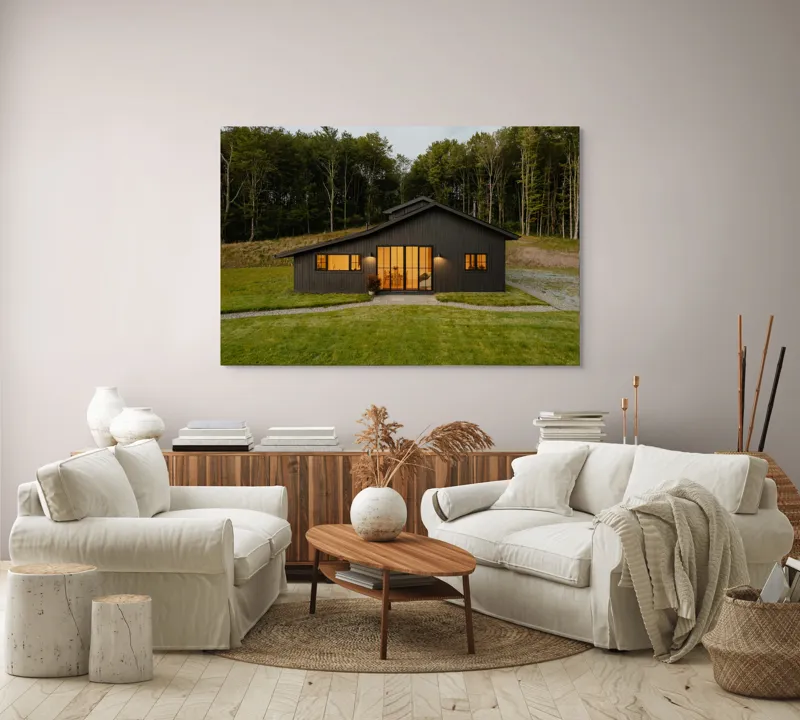 Tablou Canvas Lumina caldă a casei izolate decorativ, 150 x 100 cm – poza 3