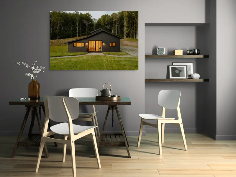 Tablou Canvas Lumina caldă a casei izolate decorativ, 150 x 100 cm – poza 5