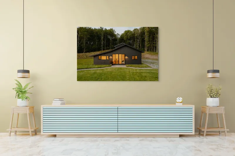 Tablou Canvas Lumina caldă a casei izolate decorativ, 150 x 100 cm – poza 6