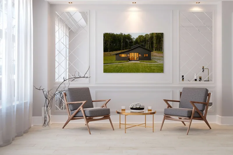 Tablou Canvas Lumina caldă a casei izolate decorativ, 150 x 100 cm – poza 7