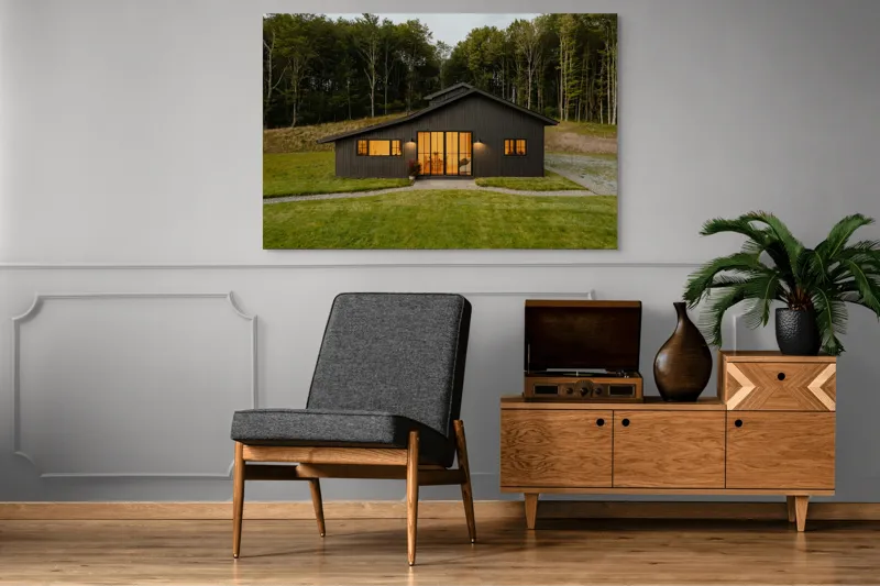 Tablou Canvas Lumina caldă a casei izolate decorativ, 150 x 100 cm – poza 8