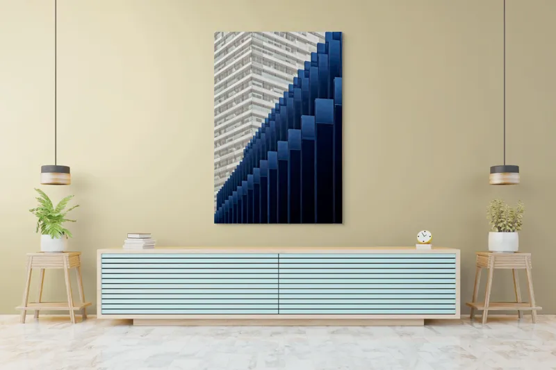 Tablou Canvas, "Armonia formelor geometrice urbane", 100 x 150 cm – poza 4