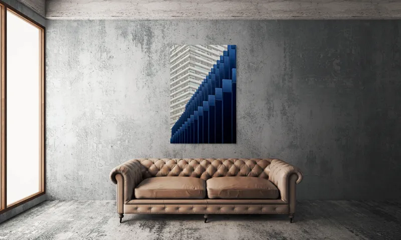 Tablou Canvas, "Armonia formelor geometrice urbane", 100 x 150 cm – poza 6