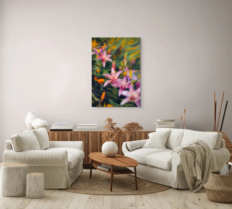 Tablou Canvas Flori Stelare Zbor Diafan Art Floral, 70 x 100 cm – poza 4