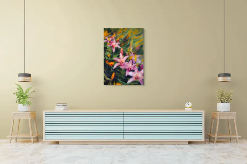 Tablou Canvas Flori Stelare Zbor Diafan Art Floral, 70 x 100 cm – poza 5
