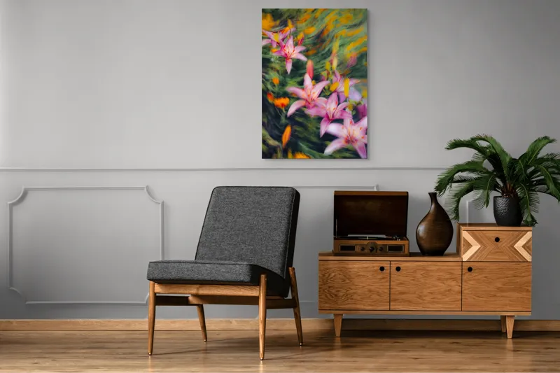 Tablou Canvas Flori Stelare Zbor Diafan Art Floral, 70 x 100 cm – poza 6