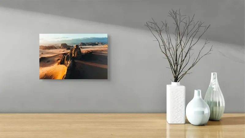 Tablou Canvas cu Peisaj de Deșert, Dune și Roci, 39 x 26 cm – poza 8