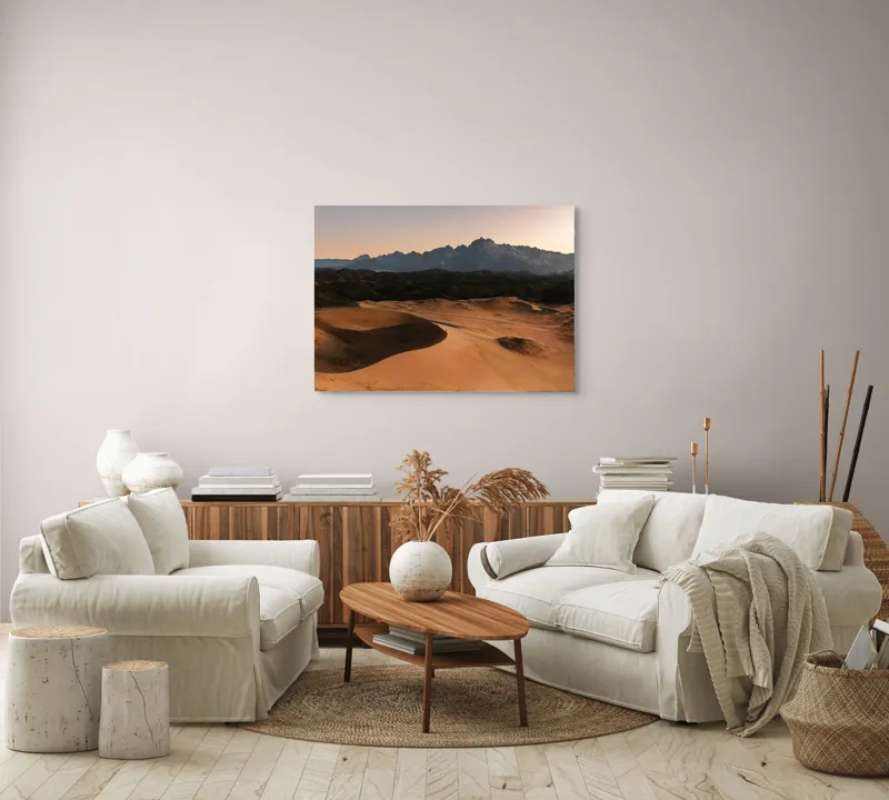 Tablou Canvas pe tema Deșertului și Apusului - Artă Zen, 100 x 70 cm – poza 3