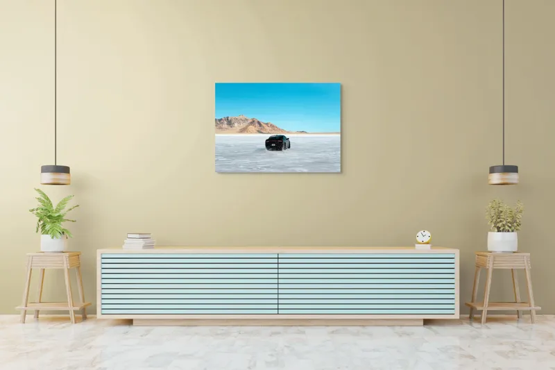 Tablou Canvas Peisaj Deșert Aventură Mașină Natură, 100 x 70 cm – poza 4