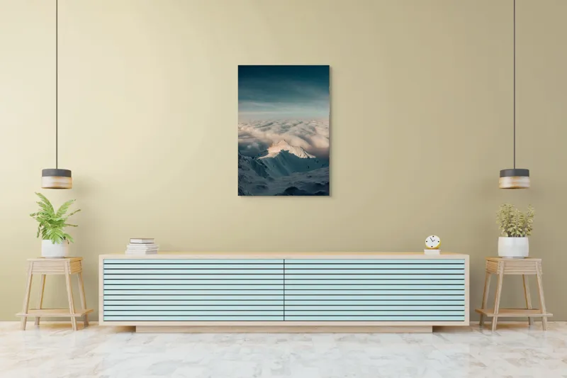 Tablou Canvas pe tema Înălțimi Albe Sub Cerul Albastru, 70 x 100 cm – poza 5