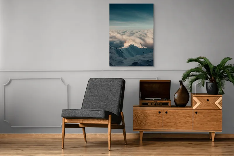 Tablou Canvas pe tema Înălțimi Albe Sub Cerul Albastru, 70 x 100 cm – poza 6