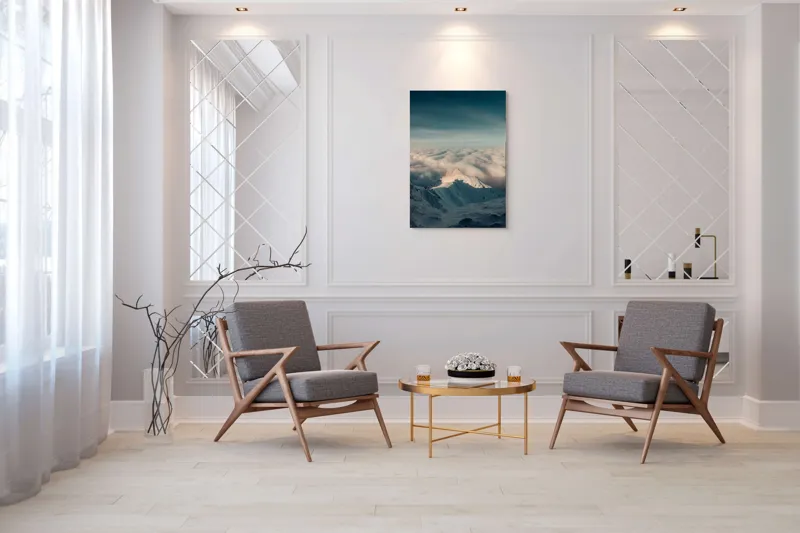 Tablou Canvas pe tema Înălțimi Albe Sub Cerul Albastru, 70 x 100 cm – poza 8