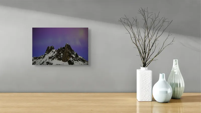 Tablou Canvas pe temă de peisaj cu cer înstelat, 39 x 26 cm – poza 8