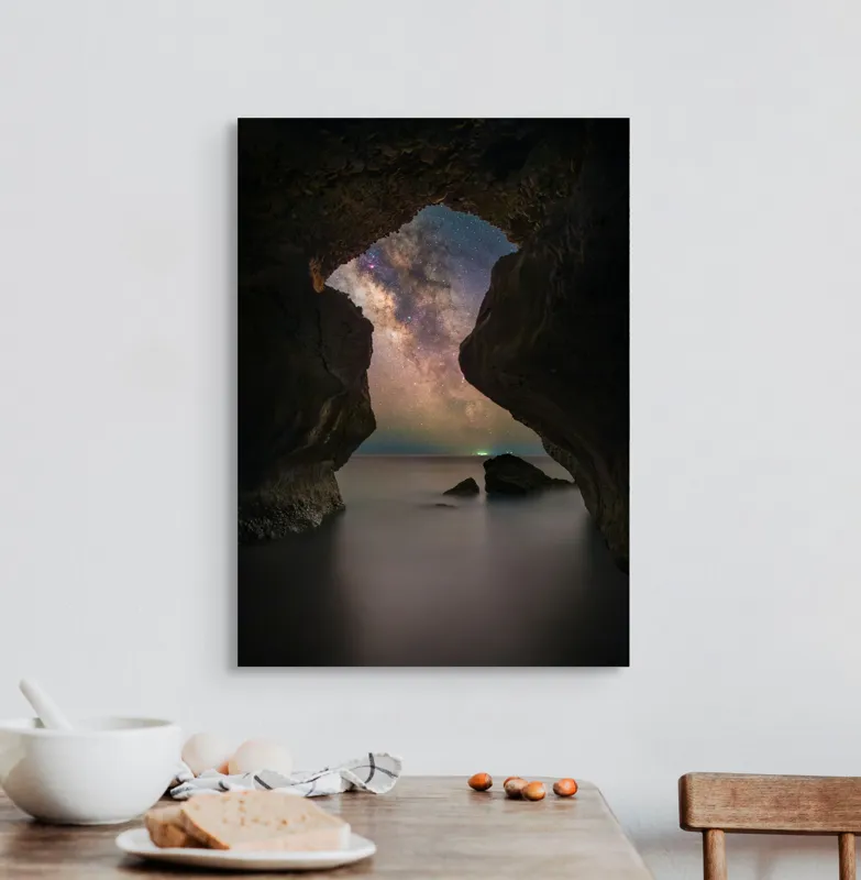 Tablou Canvas pe temă a stelelor în golful întunecat, 50 x 70 cm – poza 3