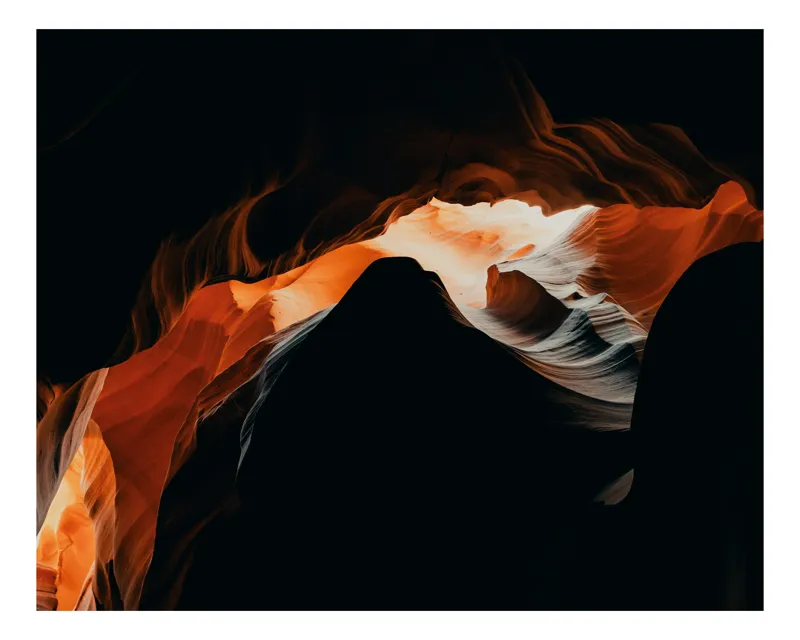 Tablou Canvas Dansul Luminii în Canyonul Ascuns, 39 x 26 cm