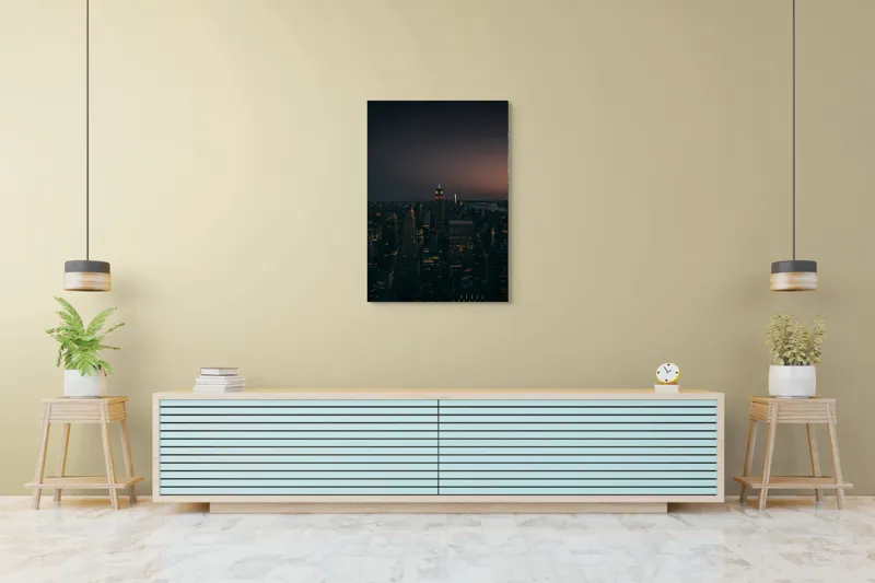 Tablou Canvas pe peisaj oraș răsărit, 70 x 100 cm – poza 5