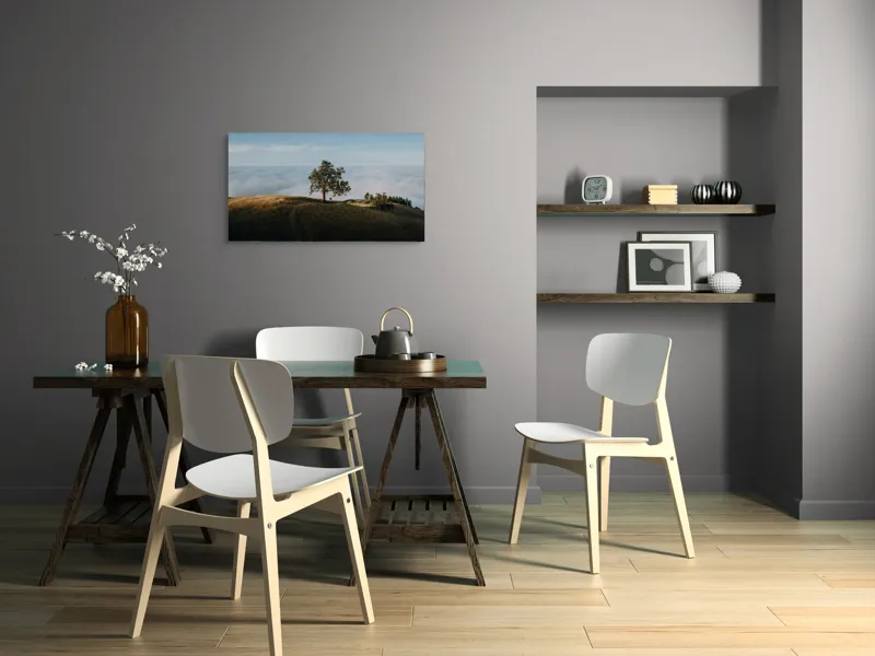 Tablou Canvas, "Copacul solitar deasupra norilor", 90 x 50 cm – poza 3