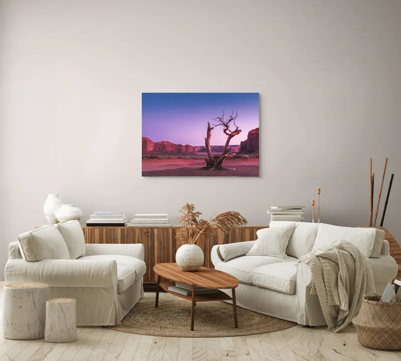 Tablou Canvas pe temă arbore deșert, 100 x 70 cm – poza 3