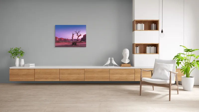 Tablou Canvas pe temă arbore deșert, 100 x 70 cm – poza 6