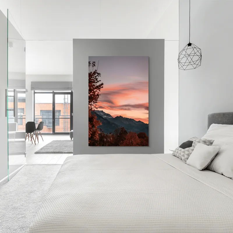 Tablou Canvas Peisaj Munți și Nori Poetic, 100 x 150 cm – poza 5