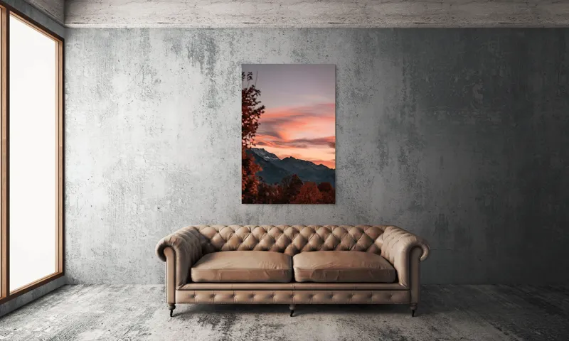 Tablou Canvas Peisaj Munți și Nori Poetic, 100 x 150 cm – poza 6