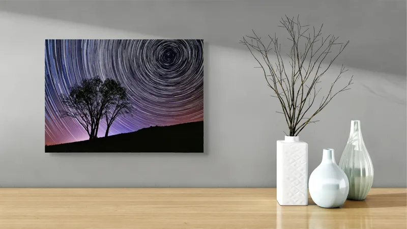 Tablou Canvas cu Cer înstelat, , Multicolor, 54 x 39 cm – poza 3