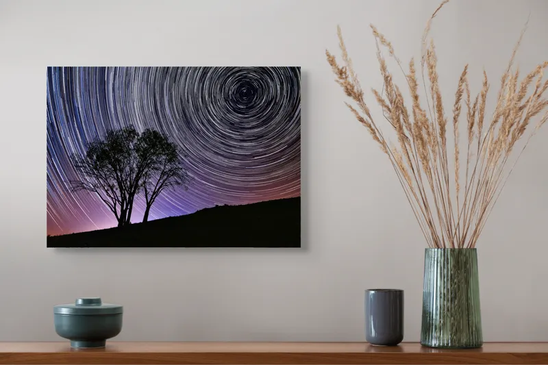 Tablou Canvas cu Cer înstelat, , Multicolor, 54 x 39 cm – poza 4