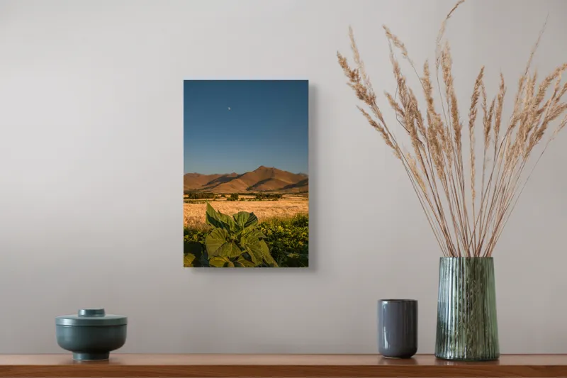 Tablou Canvas pe fundal de natură, artă murală inspirată de apusul, 26 x 39 cm – poza 5