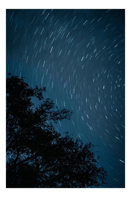 Tablou Canvas Cerul înstelat în mișcare nocturnă Stele și Calea Lactee, 50 x 70 cm