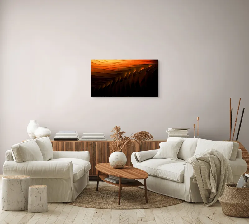 Tablou Canvas Dansul umbrei în amurgul fluid, 90 x 50 cm – poza 4