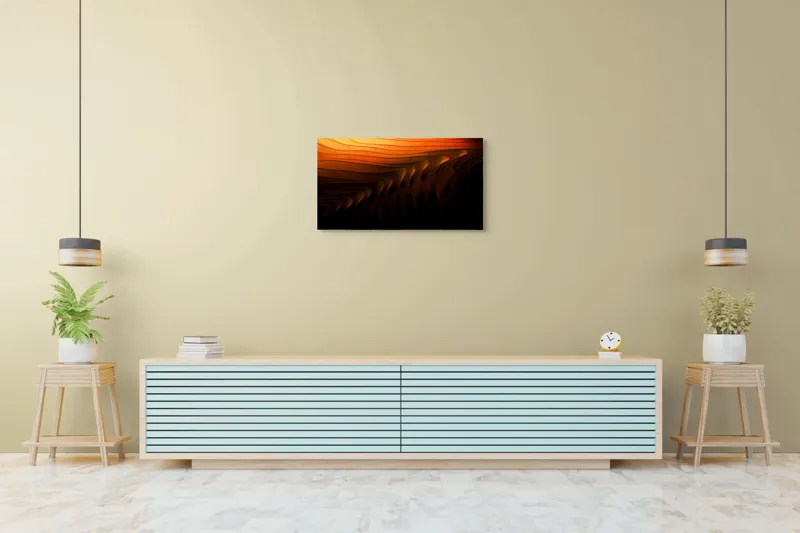 Tablou Canvas Dansul umbrei în amurgul fluid, 90 x 50 cm – poza 5