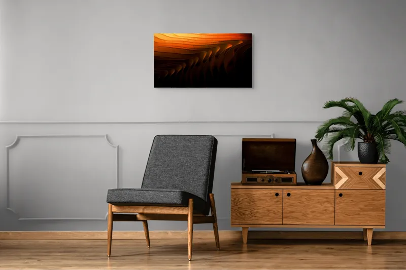 Tablou Canvas Dansul umbrei în amurgul fluid, 90 x 50 cm – poza 6
