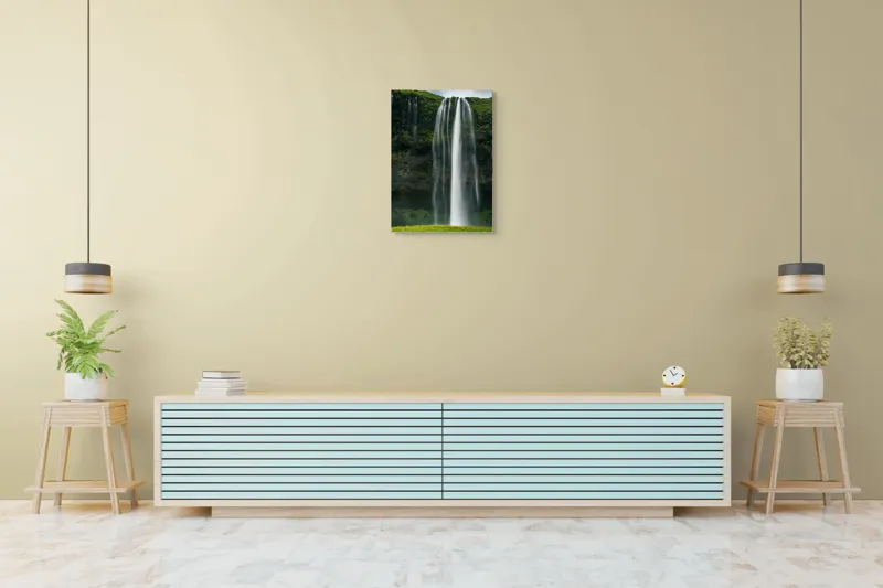 Tablou Canvas Cascadă Natură Peisaj Verdeață Serenitate Splendoare, 50 x 70 cm – poza 6
