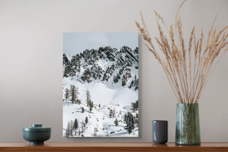 Tablou Canvas, "Spirala tăcută a munților albi", 39 x 54 cm – poza 3