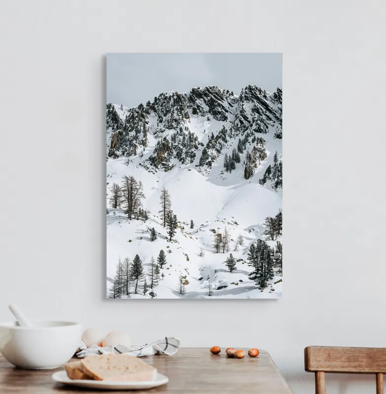 Tablou Canvas, "Spirala tăcută a munților albi", 50 x 70 cm – poza 3